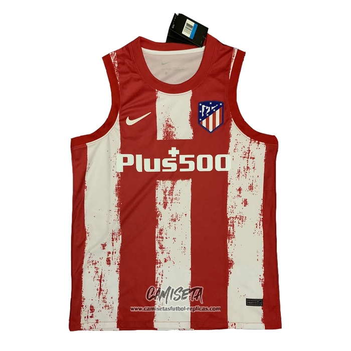 Camiseta de Entrenamiento Atletico Madrid 2021-2022 Sin Mangas Rojo